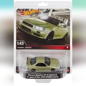 Hot Wheels Real Riders Nissan Skyline GT-R (BNR34)
